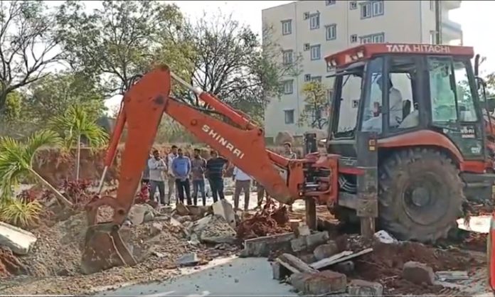 Removal of road made by Mallareddy