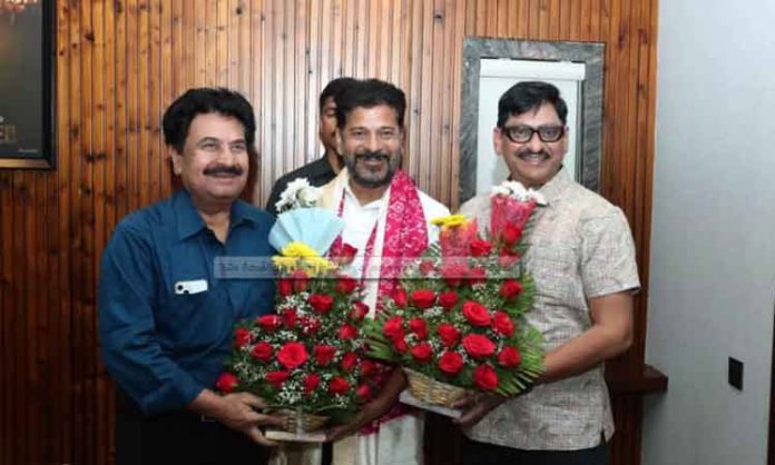 Film producer Achchireddy and film director SV Krishna Reddy met CM Revanth Reddy