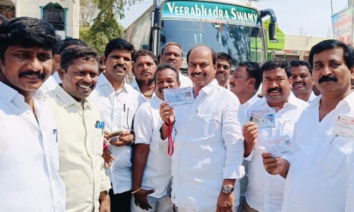 MLA Bandla Krishnamohan Reddy voted in MLC by-election