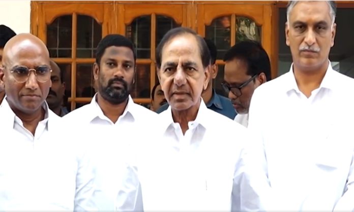 KCR Announces BRS-BSP Alliance