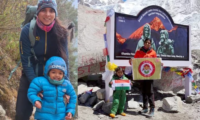 2-Year-Old Siddhi Mishra Reaches Mount Everest Base Camp