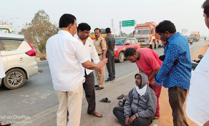 Minister Jupalli krishna rao saved person