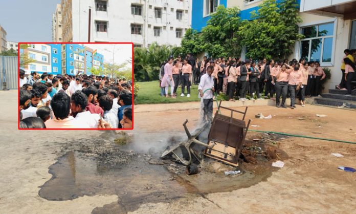 Tension at Mallareddy College