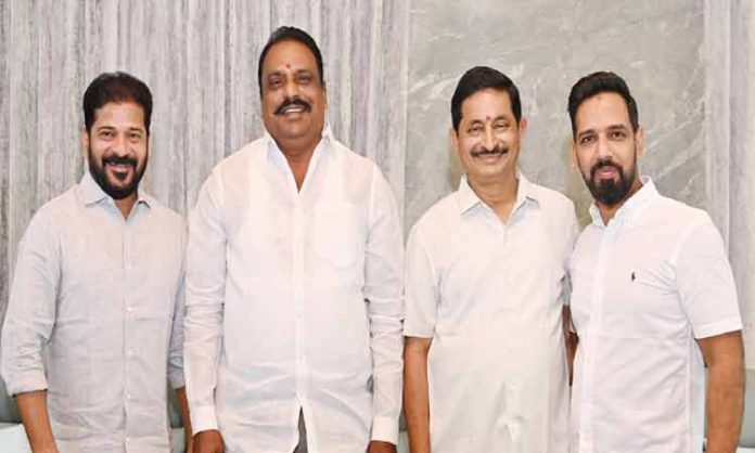 BRS MLA Prakash Goud meets CM Revanth Reddy