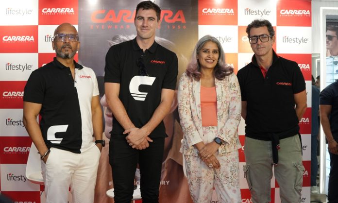 Lifestyle launched Carrera Eyewear with Pat Cummins in Begumpet