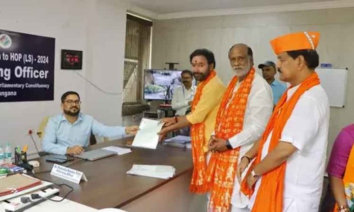 Kishan Reddy filed nomination