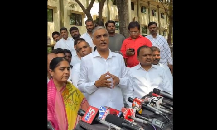 Harish Rao visited injured in SB Organic accident