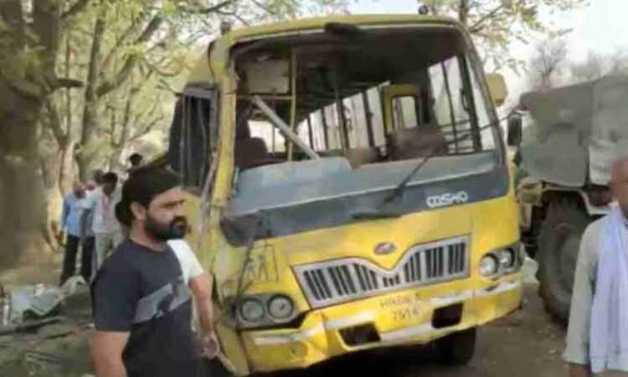 School bus overturns in Karnal district: Five killed