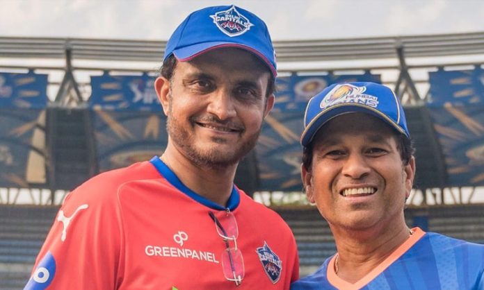 Sourav Ganguly and Sachin Tendulkar meet at Wankhede