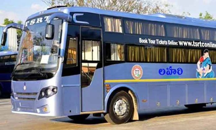 TSRTC Lahari AC sleeper cum seater bus services