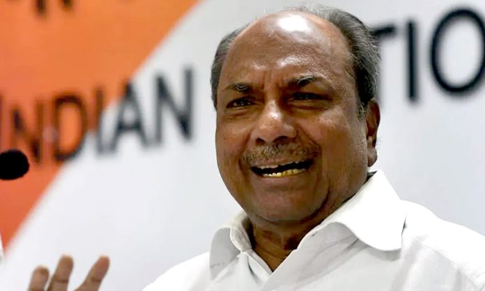 My son must be defeated: AK Antony