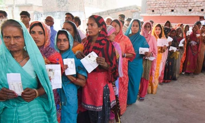 63.37 percent polling in 6th phase