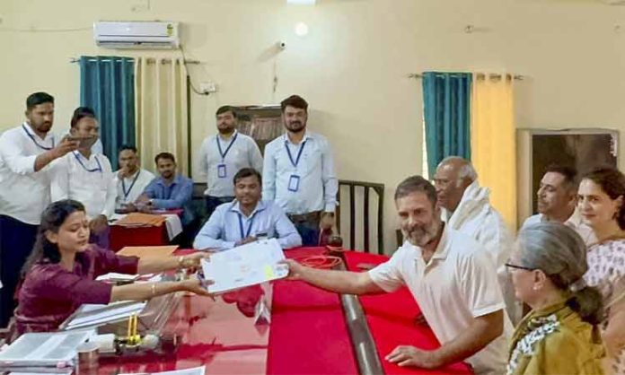 Rahul gandhi nomination in Raebareli
