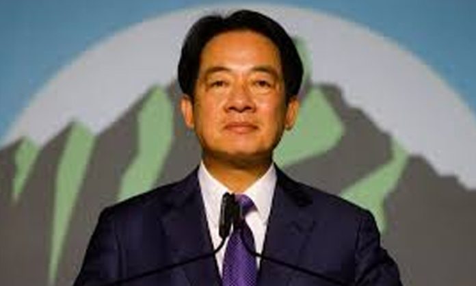 Taiwan's new president is Loi Ching-te says work with china