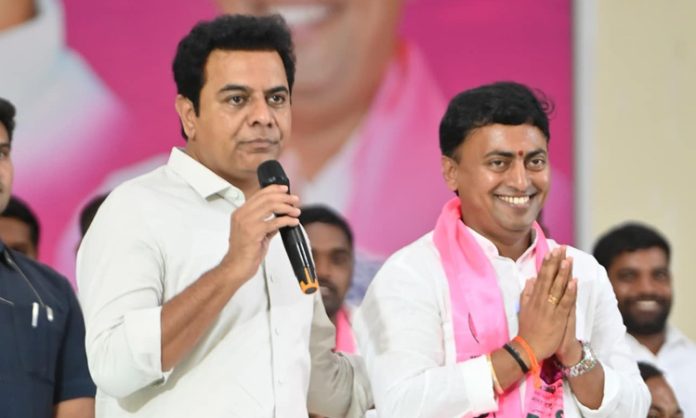 KTR MLC election campaign in Bhongir