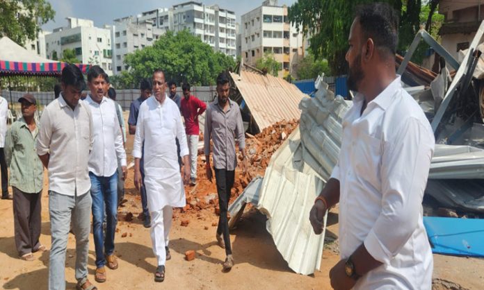 High Tension in Pate Basheerabad