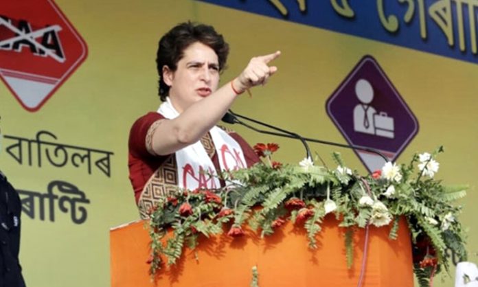 Mafia rule in Assam: Priyanka Gandhi