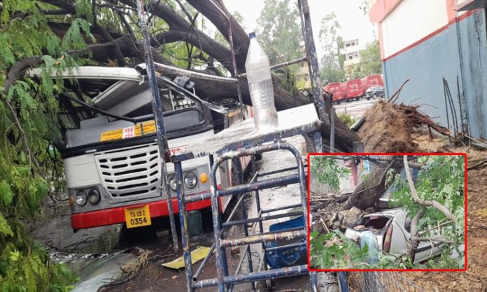 Heavy rains in Telangana
