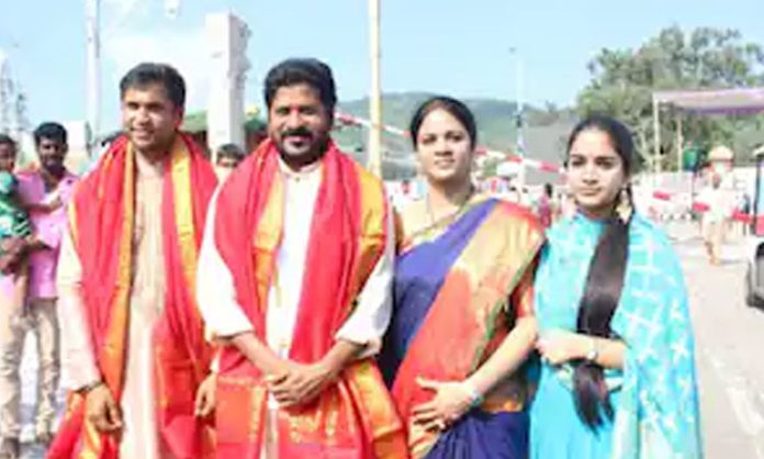 Revanth reddy go to Tirumala