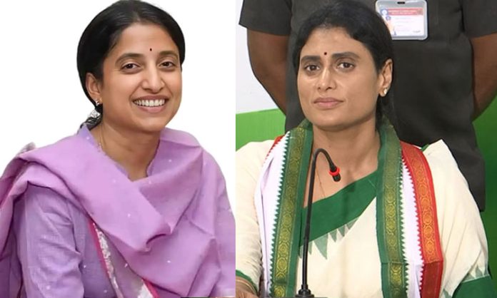 Sharmila comments on YS bharathi