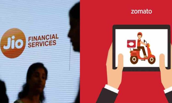Jio Fin and Zomato
