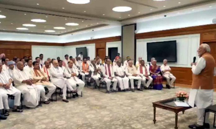 Cabinet meeting at Modi's residence today