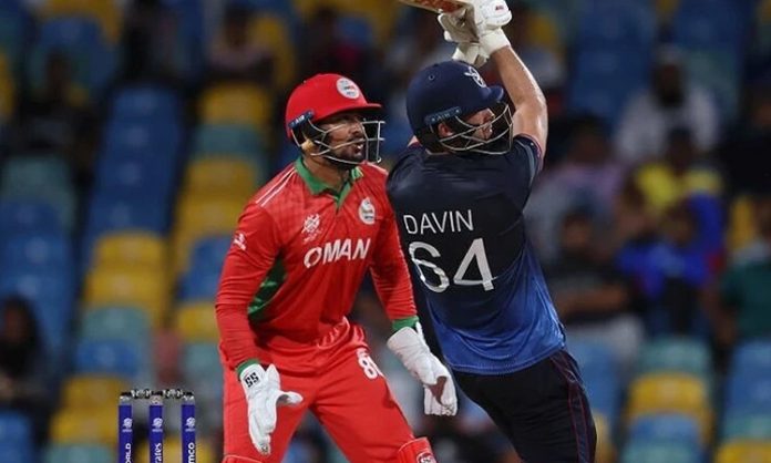 Namibia won super over against Oman