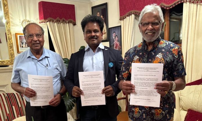 Dr. Polisetty joined hands with oldest college in UK