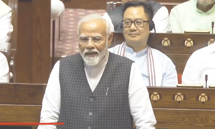 PM Modi speech in Rajya sabha