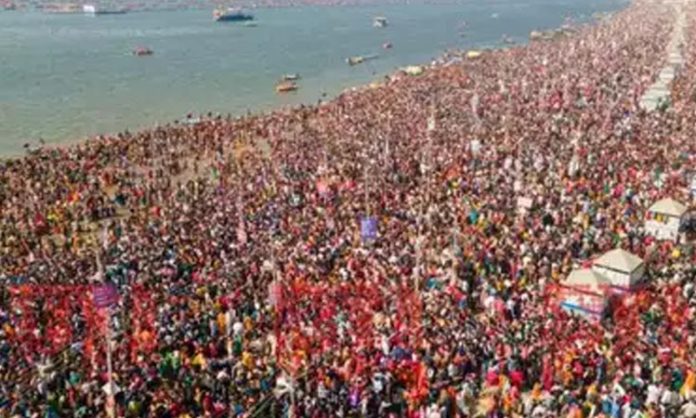 More devotees in Prayagraj