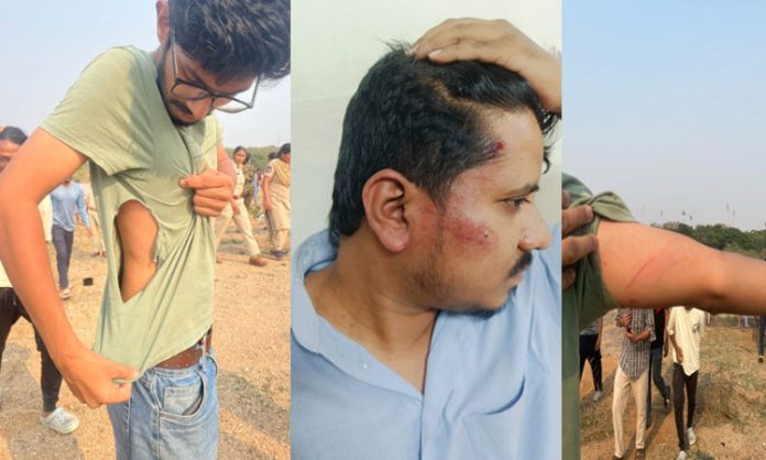 Police attack on HCU Students