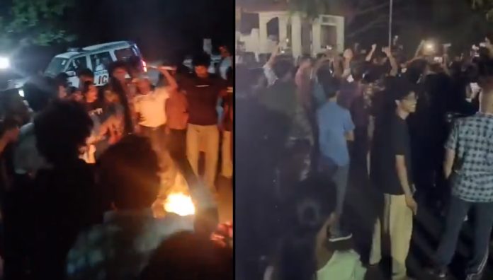 Tension at Hyderabad Central University