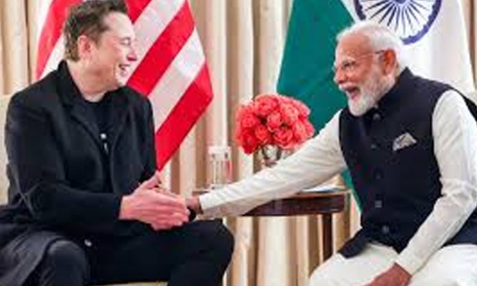 Elon Musk meet Modi
