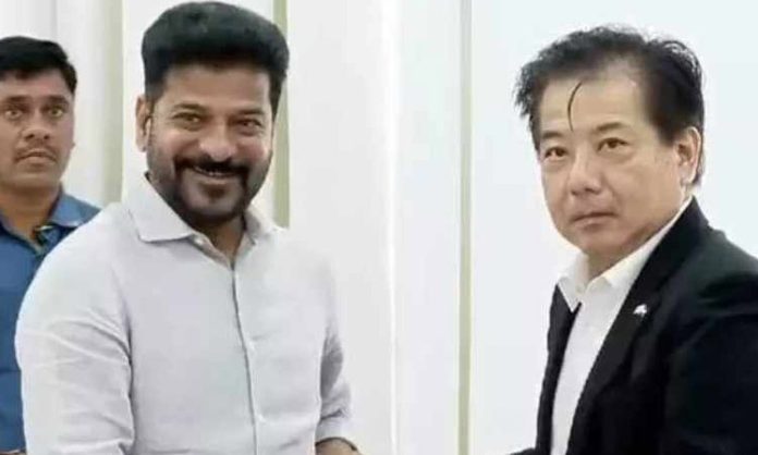 CM Revanth Reddy arrives Japan