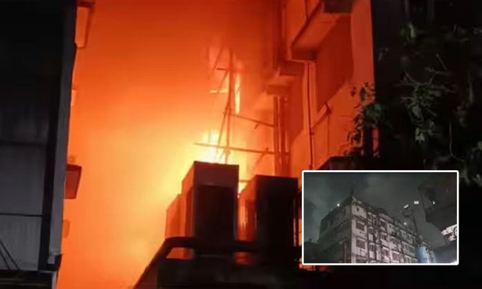 Massive Fire At Hotel In Busy Kolkata Market