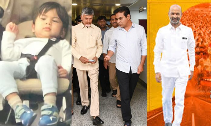 Chandrababu and KTR and Bandi respond on Mark Shankar incident