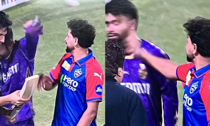 Kuldeep yadav slaps twice on Rinku cheek