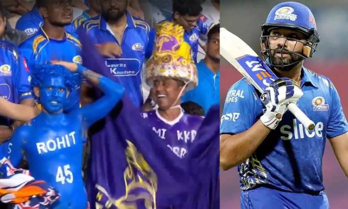 KKR fan ragging Rohit fan