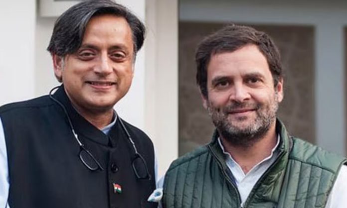 Rahul Gandhi remove shashi tharoor's name