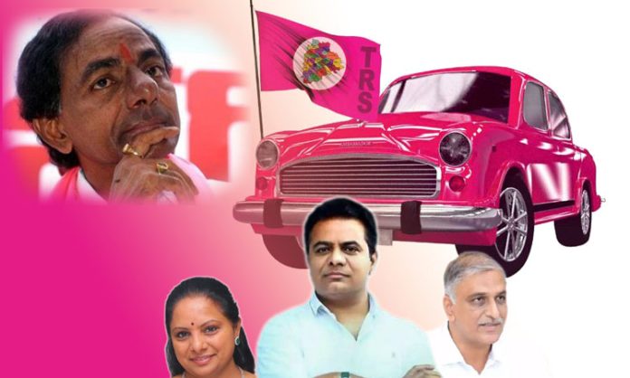 KTR Harish rao kavitha fight for car