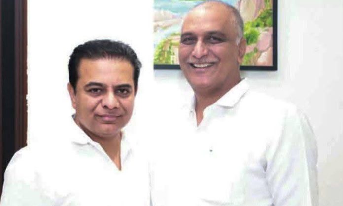 KTR went Harish rao house
