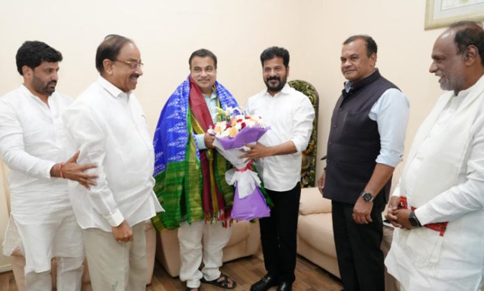 CM Revanth Reddy meets Union Minister Nitin Gadkari