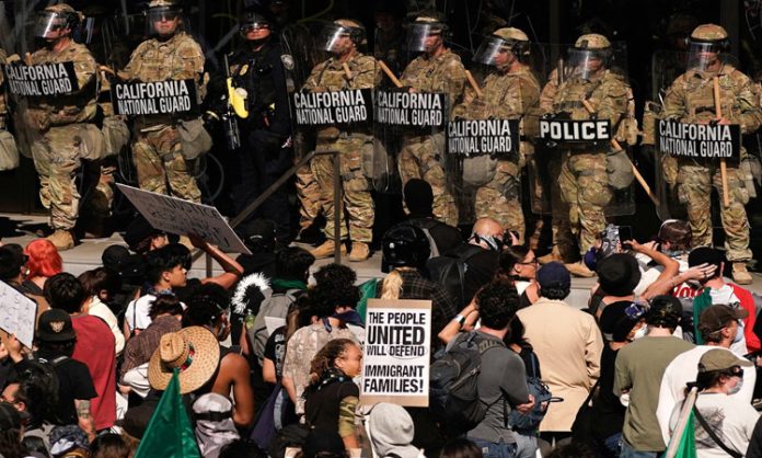 illegal immigrants protesting