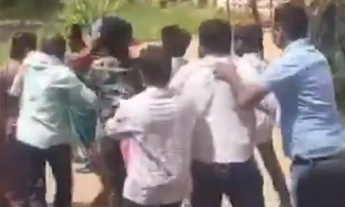 Couple attacked at police station in Warangal