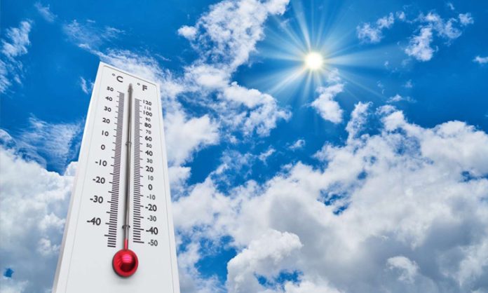 Temperature decreases in summer