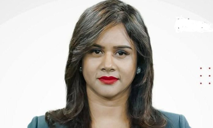News channel anchor swetcha