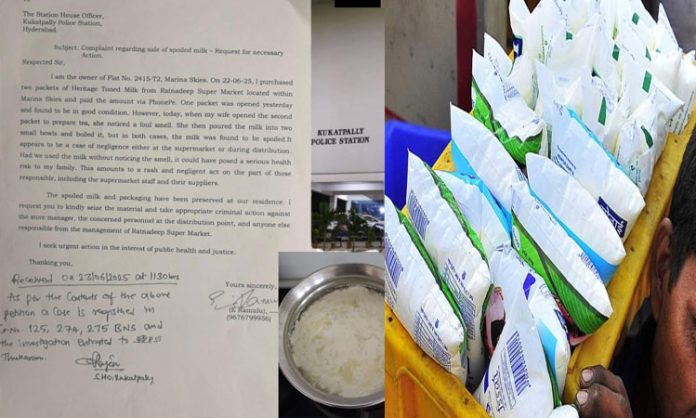 Case registered on Milk broken issue
