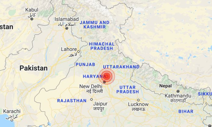 Earthquake in North India