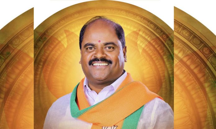 Rohingyas protest BJP leader Andela Sriramulu