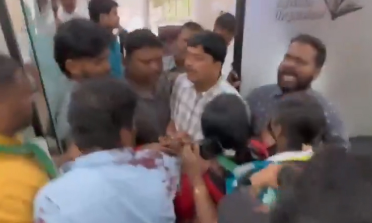 Attack on MLC Teenmar Mallanna's office